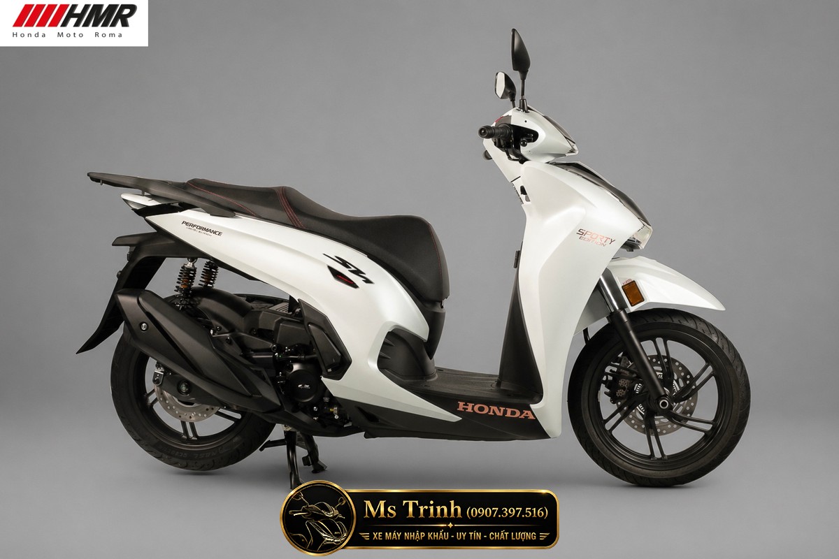 Honda SH350i nhập Ý 2026 tại Bắc Ninh - SH350i Sporty Trắng Nhám, Xám Bóng Đẳng Cấp Chuẩn Ý