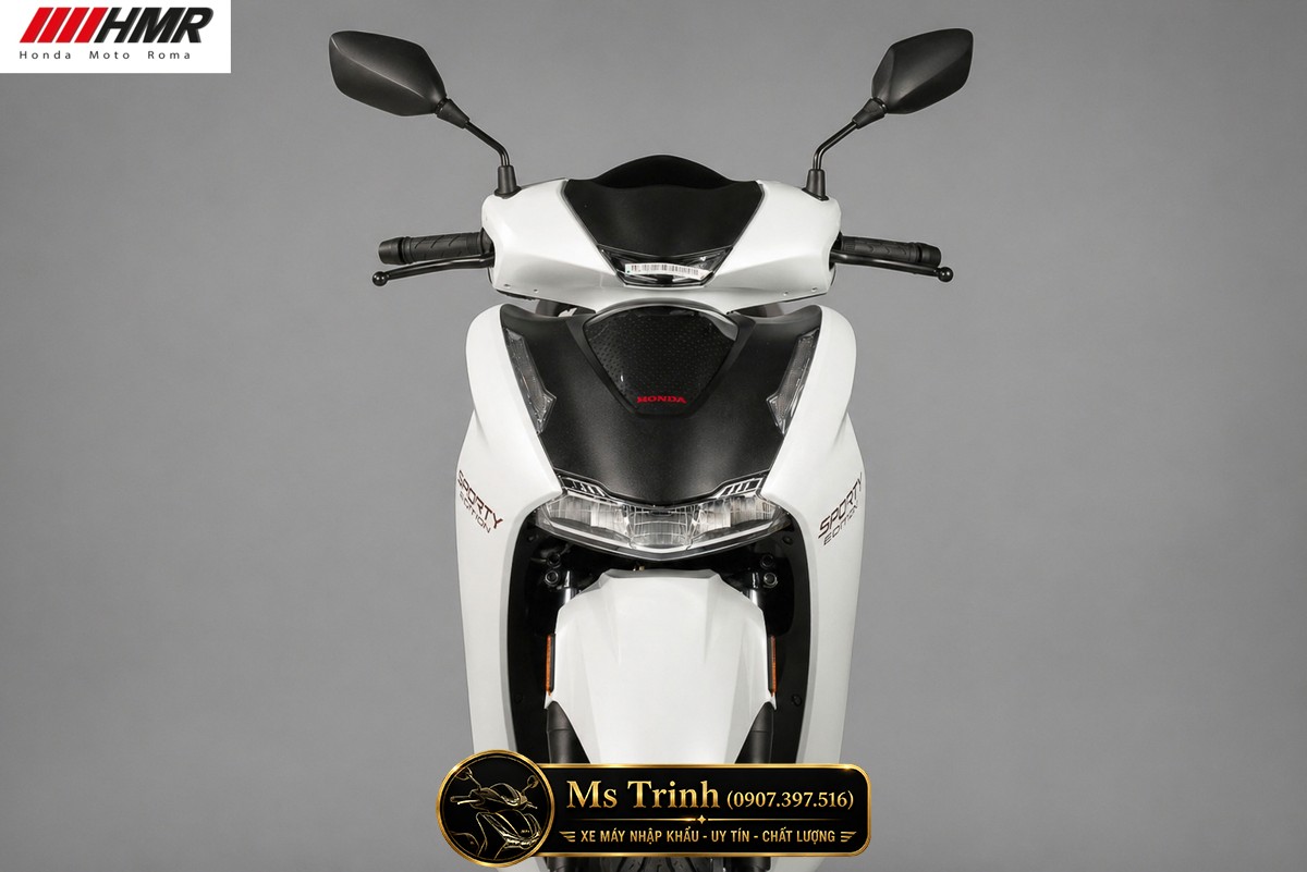 Honda SH350i nhập Ý 2026 tại Bắc Ninh - SH350i Sporty Trắng Nhám, Xám Bóng Đẳng Cấp Chuẩn Ý