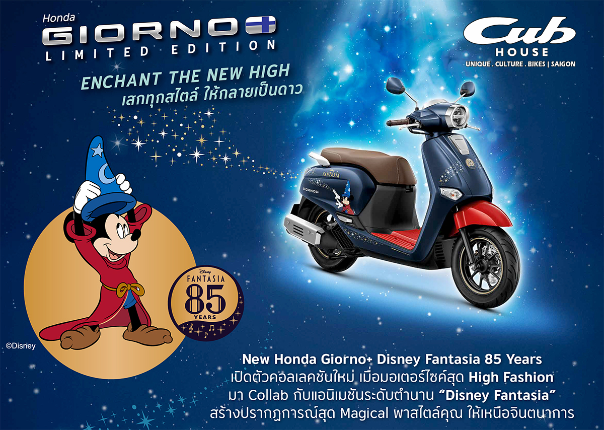Honda Giorno+ Disney Fantasia 85, Bản Giới Hạn 2.000 xe tại Bắc Ninh
