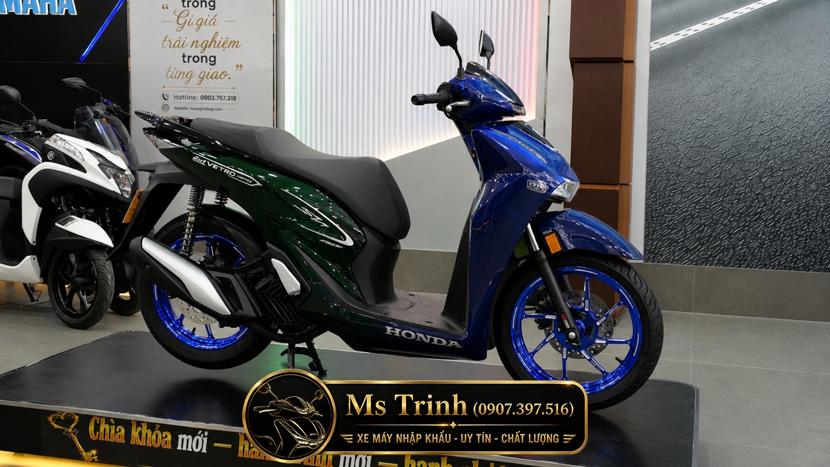 Honda SH150i Vetro Sapphire - Green tại Bắc Ninh: SH Ý 2 trong 1 giới hạn 200 xe