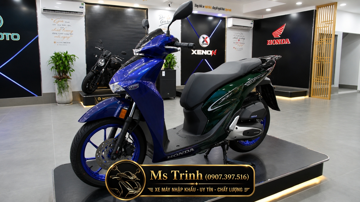 Honda SH150i Vetro Sapphire - Green tại Bắc Ninh: SH Ý 2 trong 1 giới hạn 200 xe