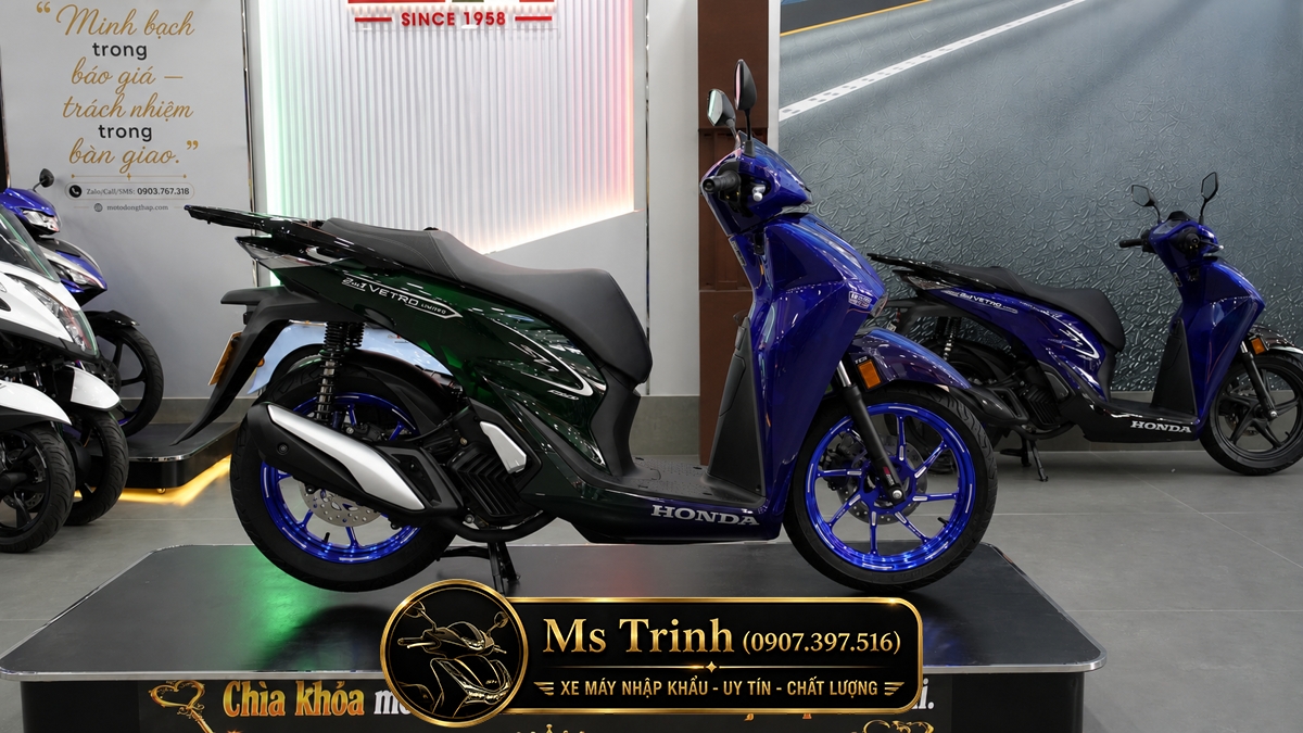 Honda SH150i Vetro Sapphire - Green tại Bắc Ninh: SH Ý 2 trong 1 giới hạn 200 xe