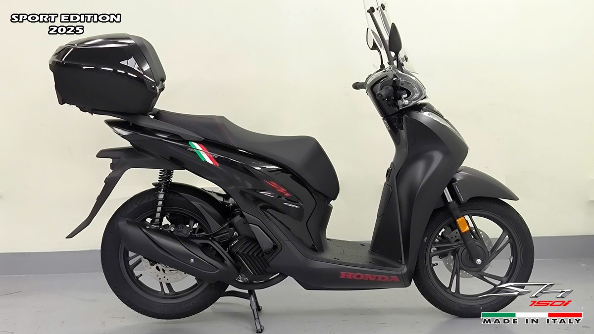 Honda SH150i 2025 Italy Sport Edition Màu Đen, Nhập Chính Hãng, Giá Rẻ tại Bắc Ninh