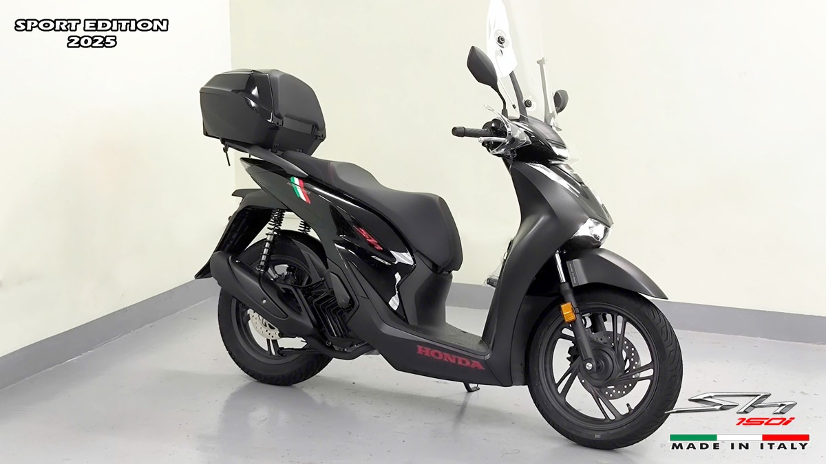 Honda SH150i 2025 Italy Sport Edition Màu Đen, Nhập Chính Hãng, Giá Rẻ tại Bắc Ninh