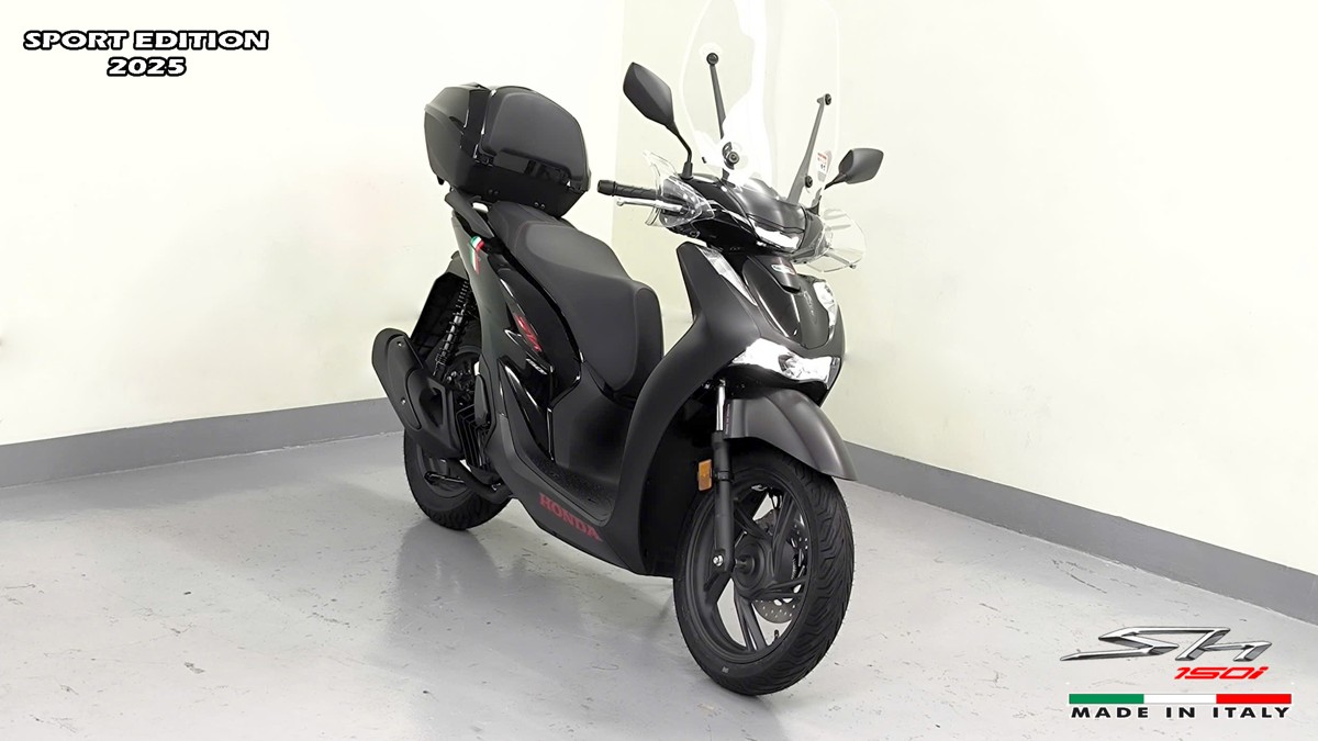 Honda SH150i 2025 Italy Sport Edition Màu Đen, Nhập Chính Hãng, Giá Rẻ tại Bắc Ninh