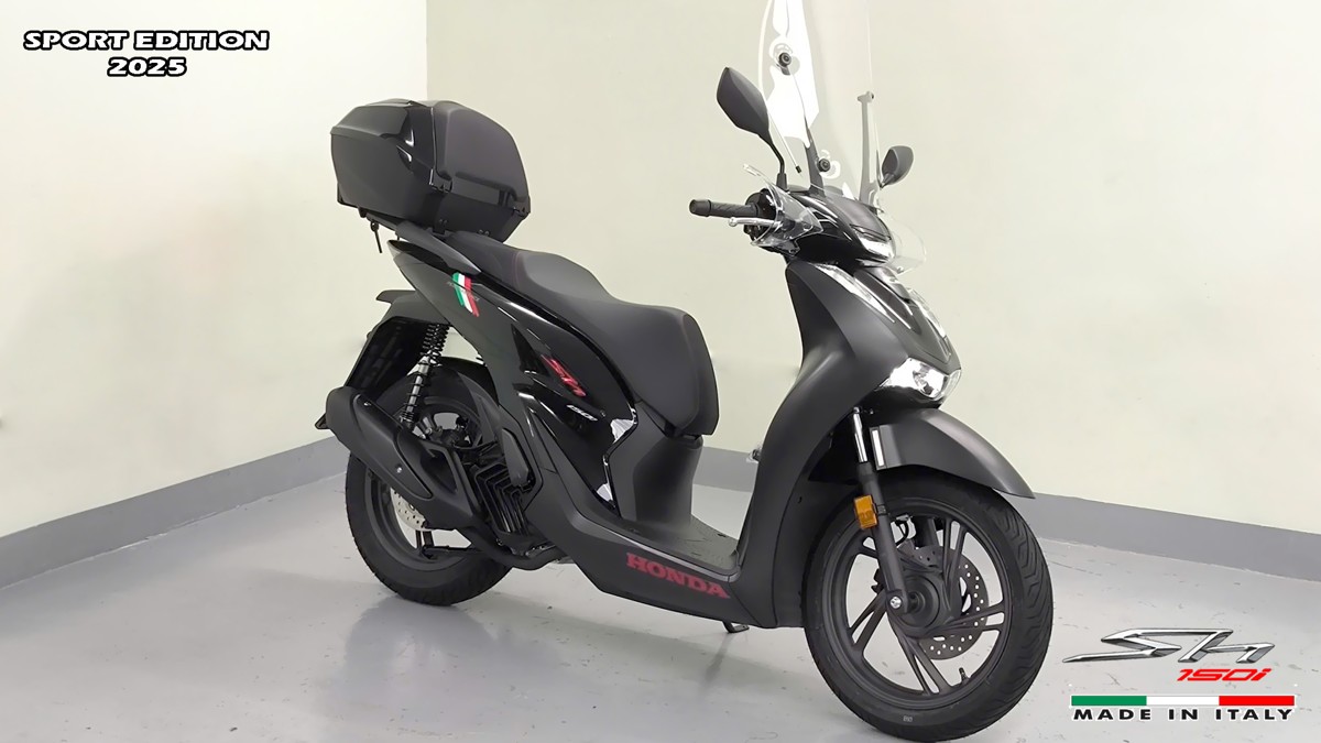 Honda SH150i 2025 Italy Sport Edition Màu Đen, Nhập Chính Hãng, Giá Rẻ tại Bắc Ninh