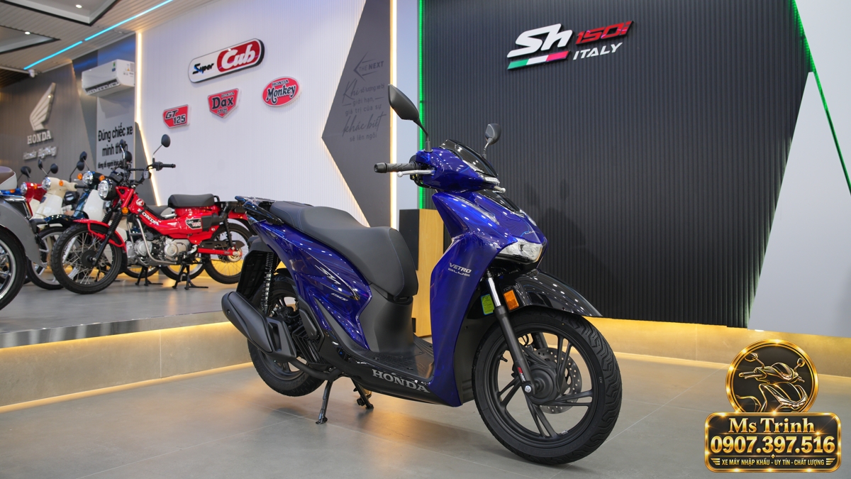 Honda SH150 Vetro Blue 2027 tại Bắc Ninh - Xanh Sapphire trong suốt, nhập Ý sang trọng
