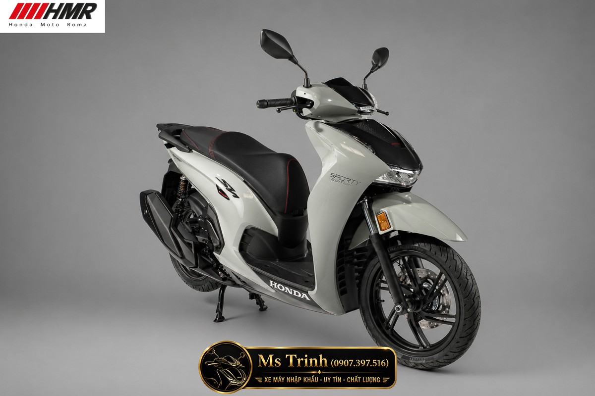 Honda SH350i nhập Ý 2026 tại Bắc Ninh - SH350i Sporty Trắng Nhám, Xám Bóng Đẳng Cấp Chuẩn Ý
