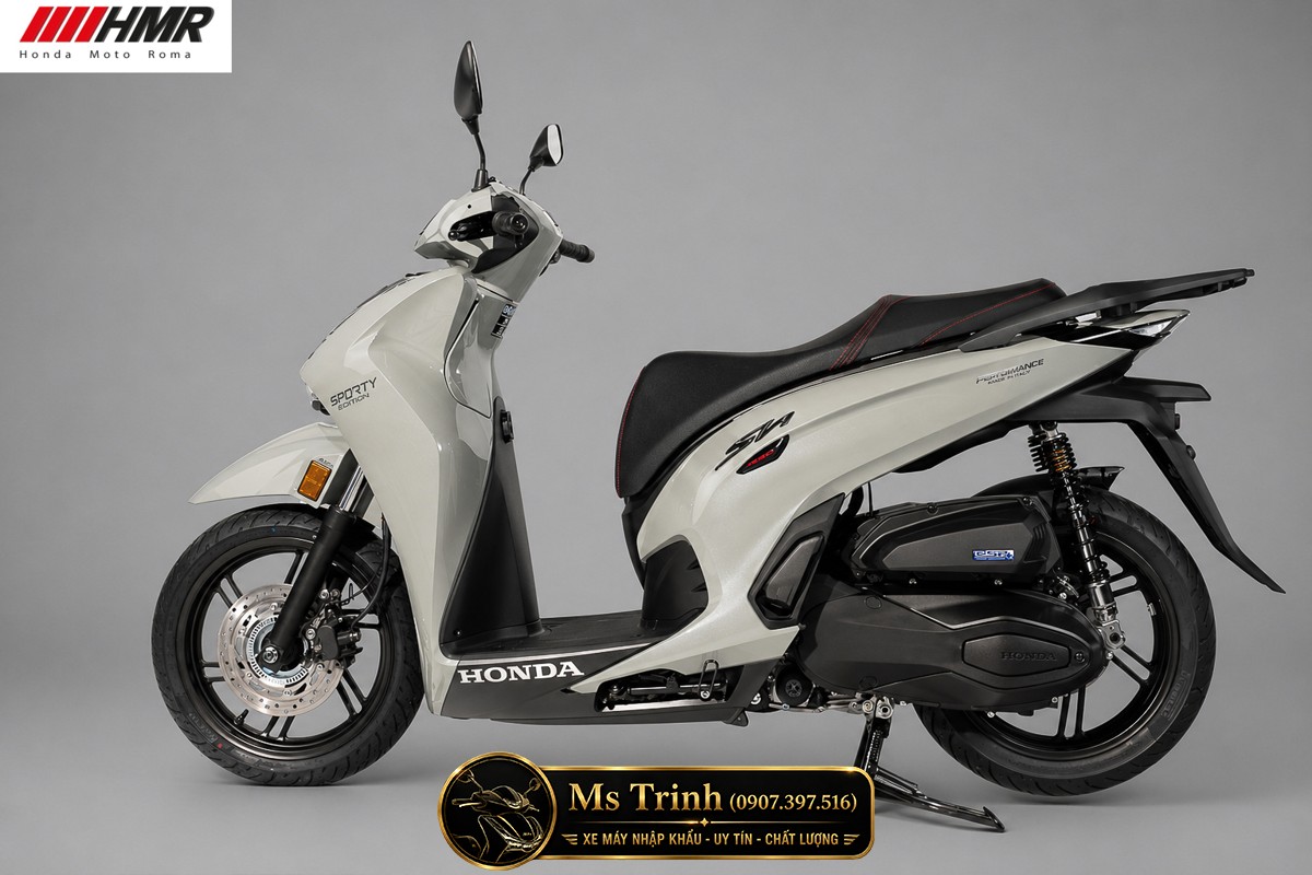 Honda SH350i nhập Ý 2026 tại Bắc Ninh - SH350i Sporty Trắng Nhám, Xám Bóng Đẳng Cấp Chuẩn Ý