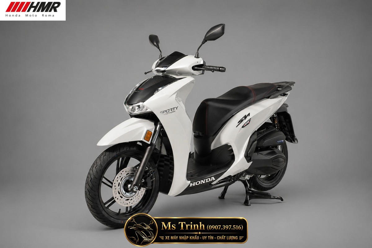 Honda SH350i nhập Ý 2026 tại Bắc Ninh - SH350i Sporty Trắng Nhám, Xám Bóng Đẳng Cấp Chuẩn Ý