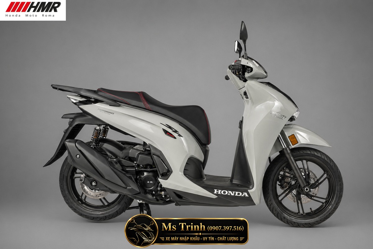 Honda SH350i nhập Ý 2026 tại Bắc Ninh - SH350i Sporty Trắng Nhám, Xám Bóng Đẳng Cấp Chuẩn Ý