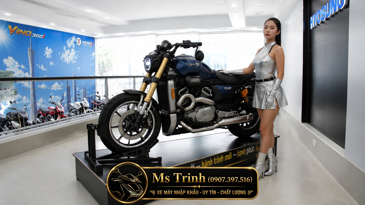 Hyosung GV350X tại Bắc Ninh - Cruiser 350cc Phong Cách Mỹ Cơ Bắp, Cá Tính