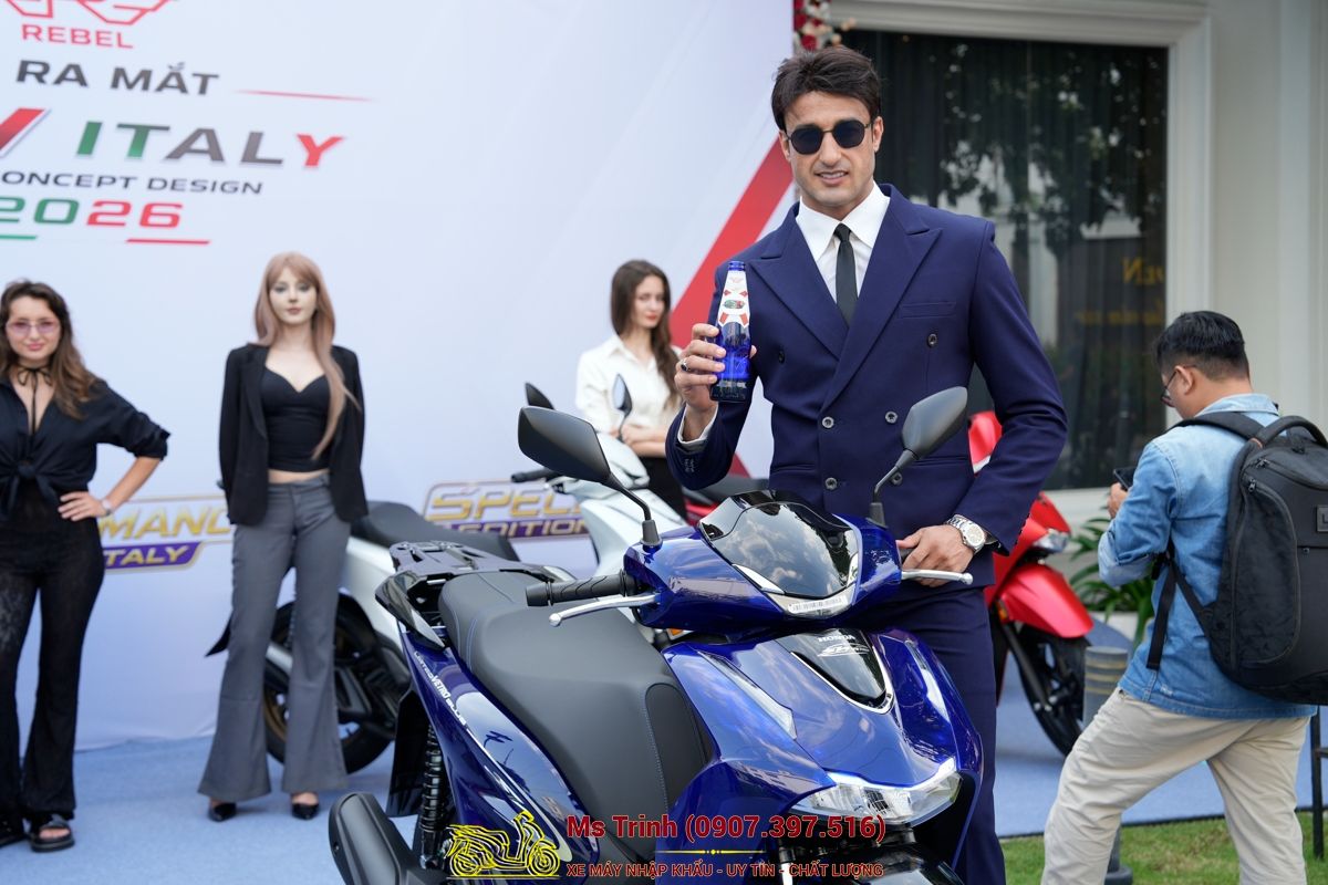 Honda SH150 Vetro Blue 2026 Limited Edition - Siêu phẩm SH Ý dàn áo xanh trong suốt cực hiếm tại Bắc Ninh
