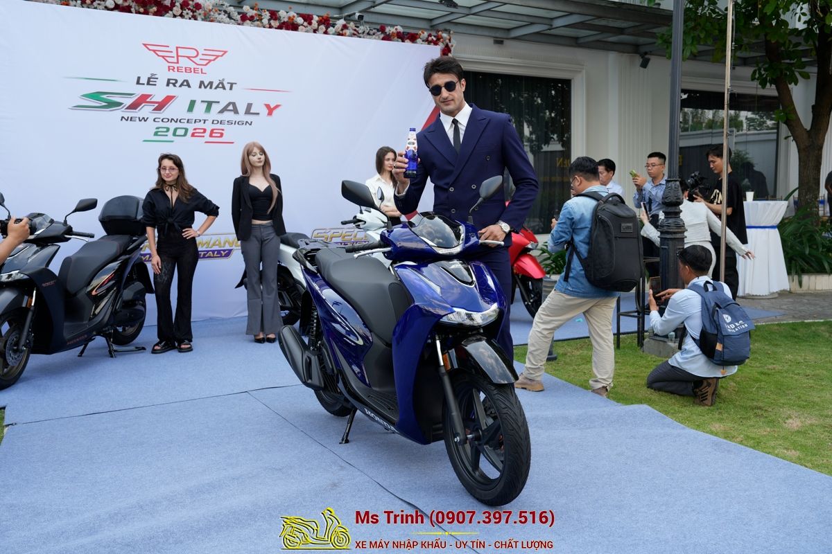 Honda SH150 Vetro Blue 2026 Limited Edition - Siêu phẩm SH Ý dàn áo xanh trong suốt cực hiếm tại Bắc Ninh